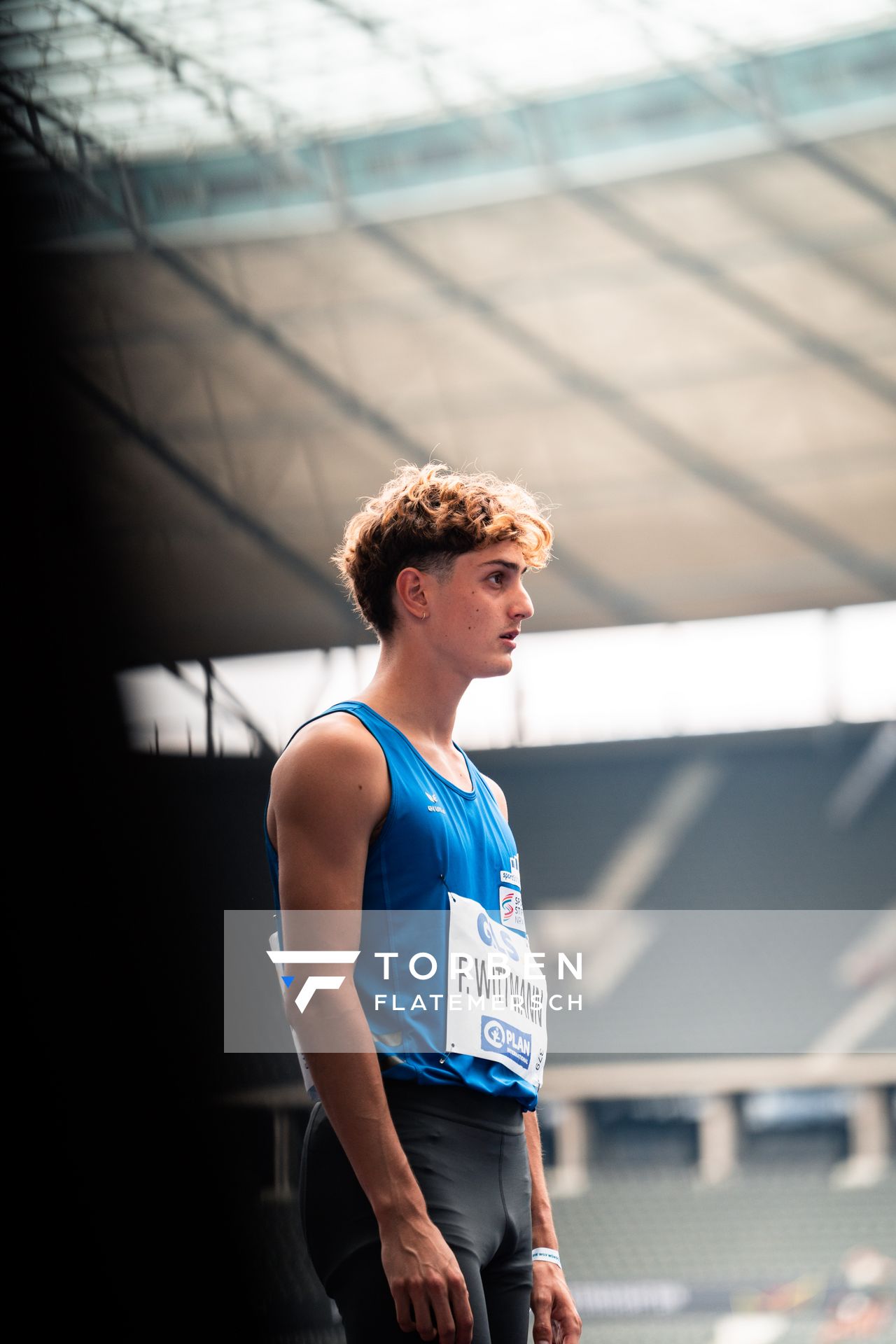 Felix Wittmann (Leichtathl.-SG Eschweiler) waehrend der deutschen Leichtathletik-Meisterschaften im Olympiastadion am 25.06.2022 in Berlin